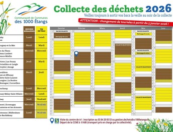 Calendriers de collecte